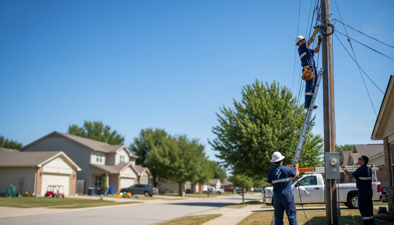Residential electrician providing installation services in Bois D Arc, MO